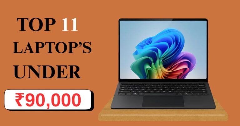 Best Laptops Under ₹90,000 in (2025) – Top Picks for Power and Performance